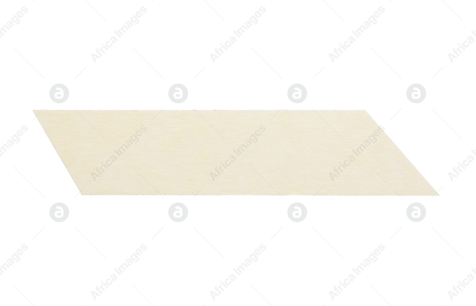 Photo of Strip of masking tape isolated on white, top view