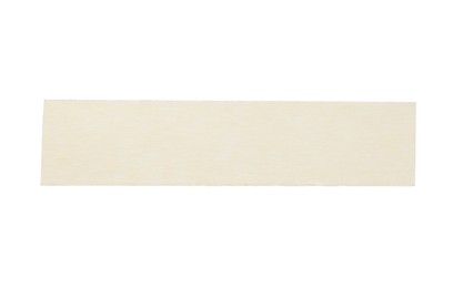 Photo of Strip of masking tape isolated on white, top view