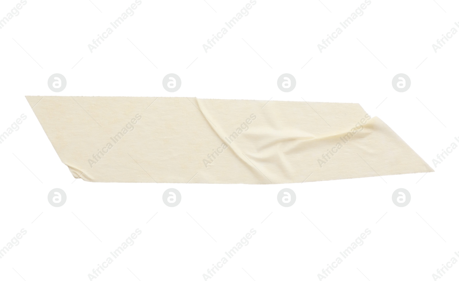 Photo of Strip of masking tape isolated on white, top view