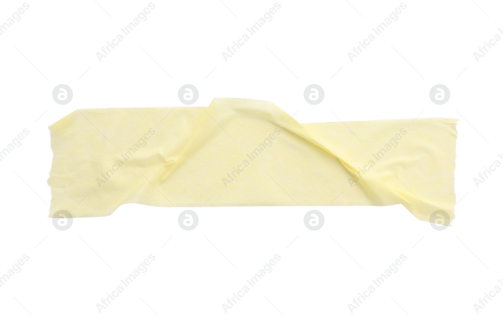 Photo of Strip of masking tape isolated on white, top view