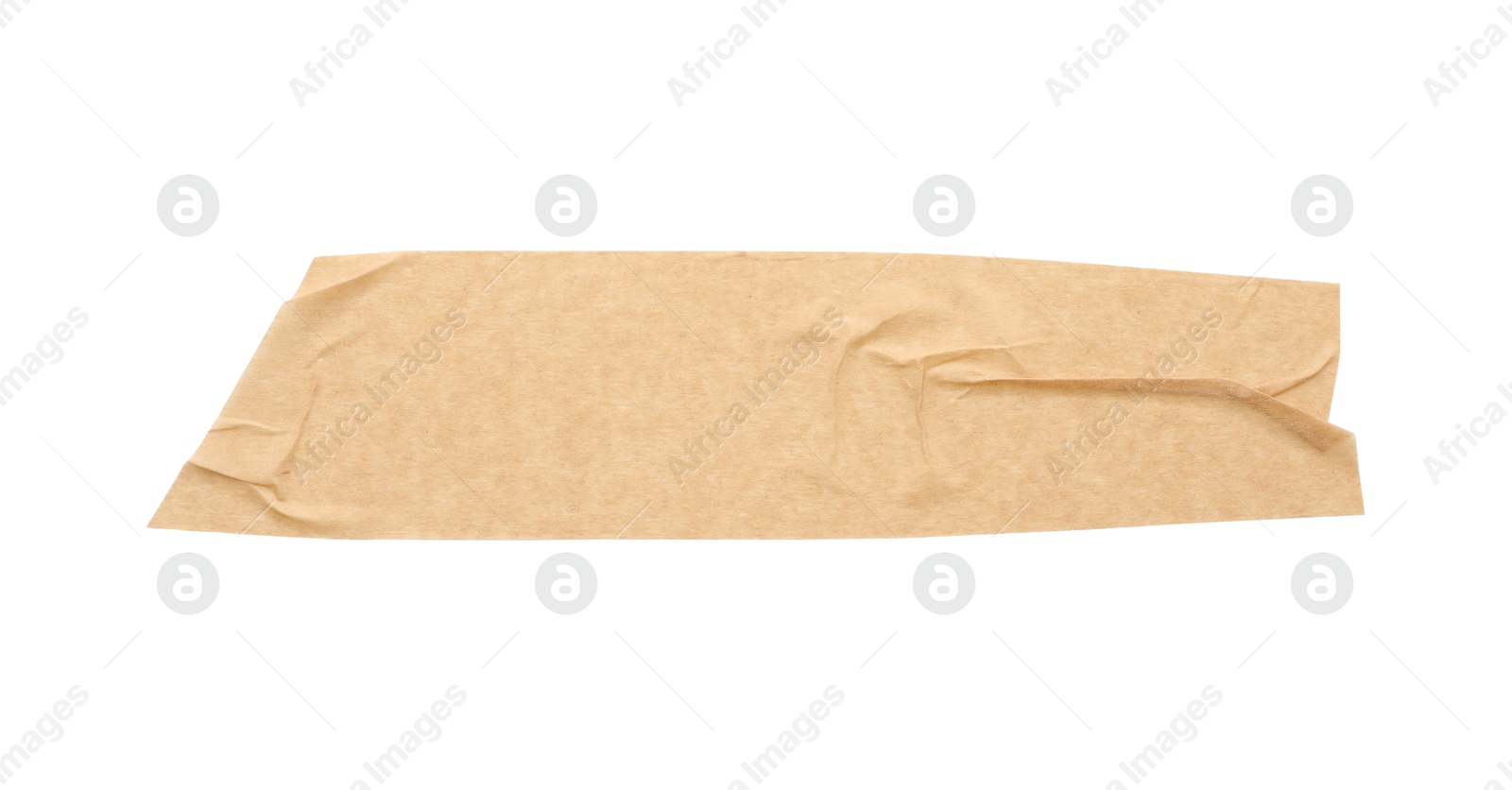 Photo of Strip of masking tape isolated on white, top view