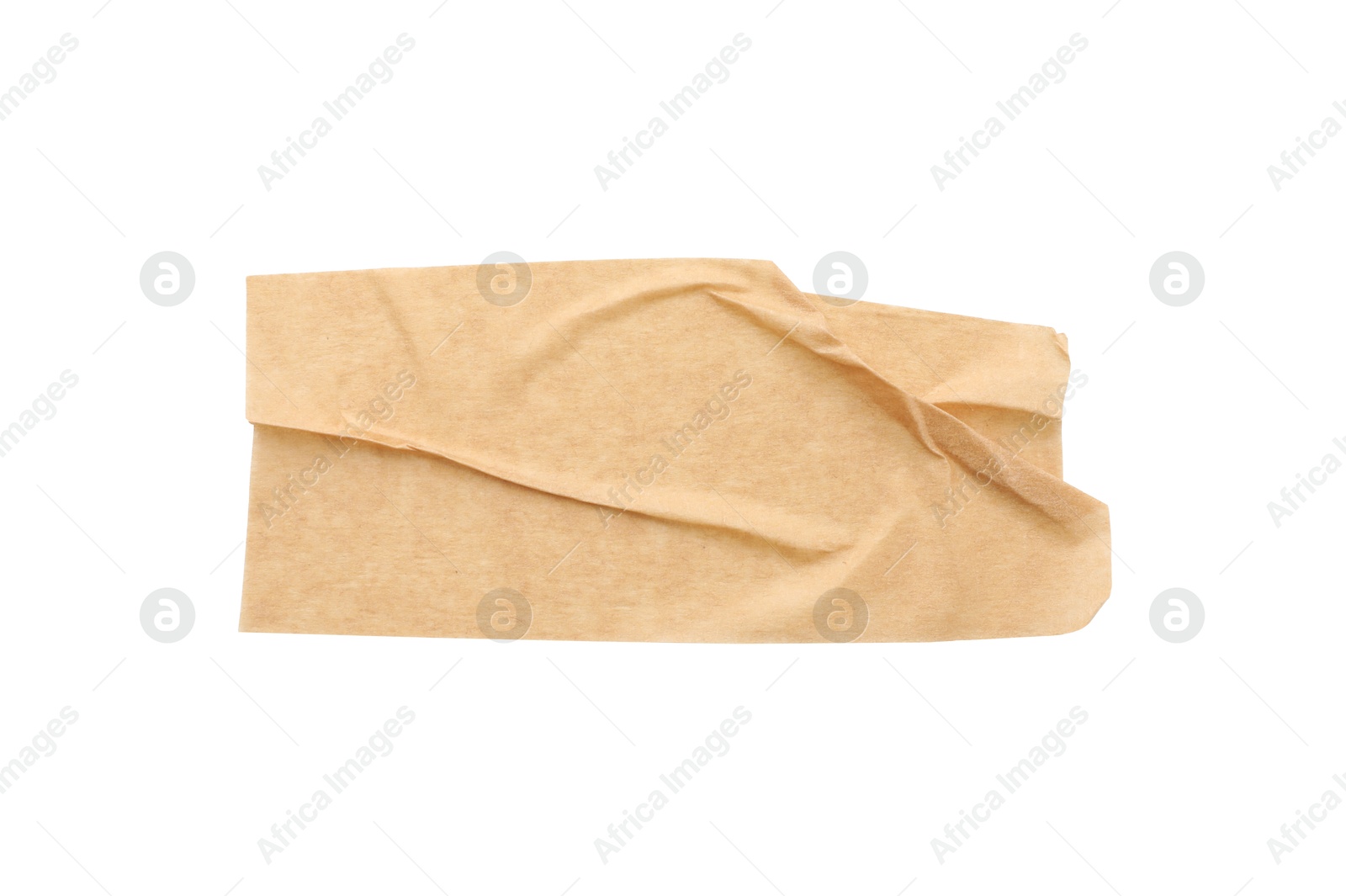 Photo of Strip of masking tape isolated on white, top view