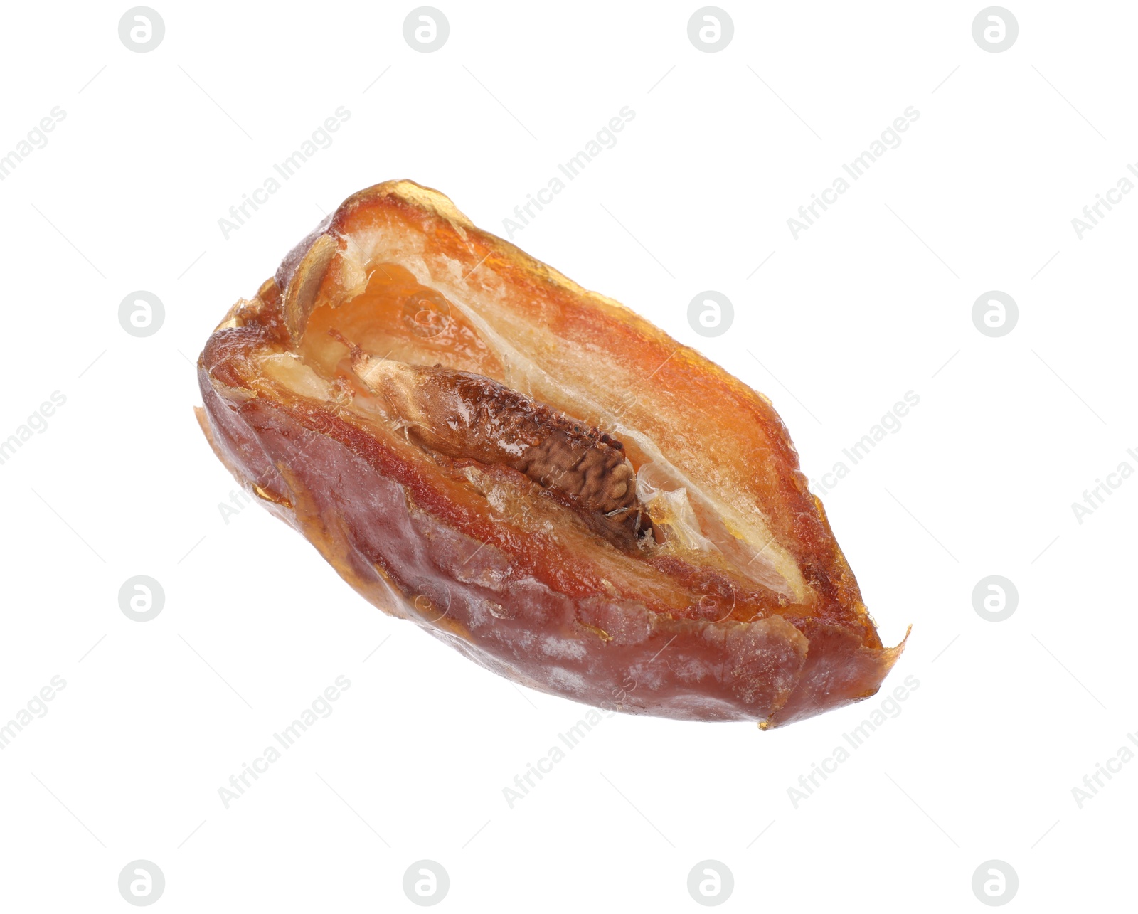 Photo of Piece of dried date isolated on white