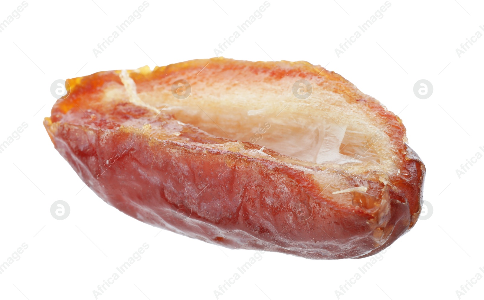 Photo of Piece of dried date isolated on white