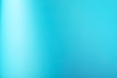 Photo of Light blue gradient background. Abstract color backdrop for design