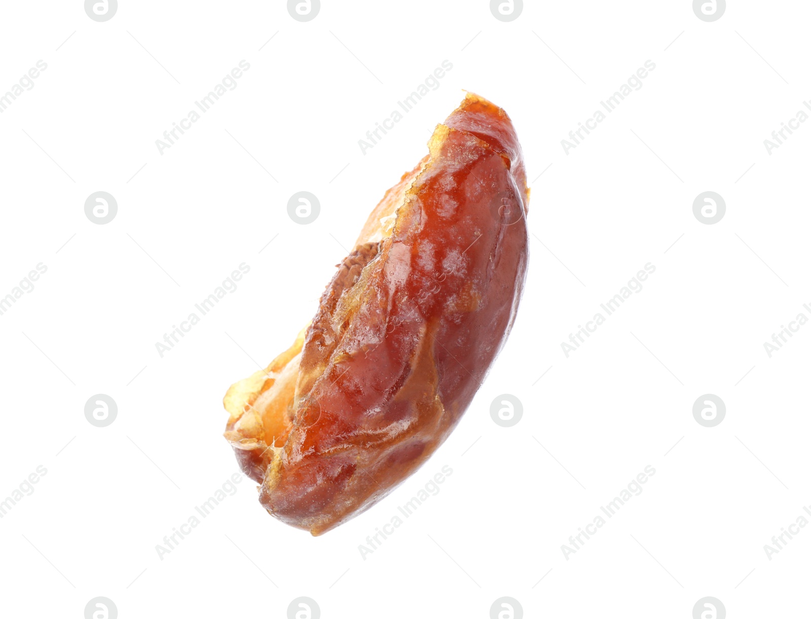 Photo of Piece of dried date isolated on white