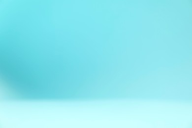 Photo of Light blue gradient background. Abstract color backdrop for design