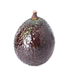 Photo of One whole ripe avocado isolated on white