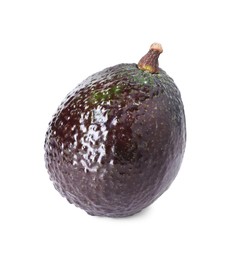 Photo of One whole ripe avocado isolated on white