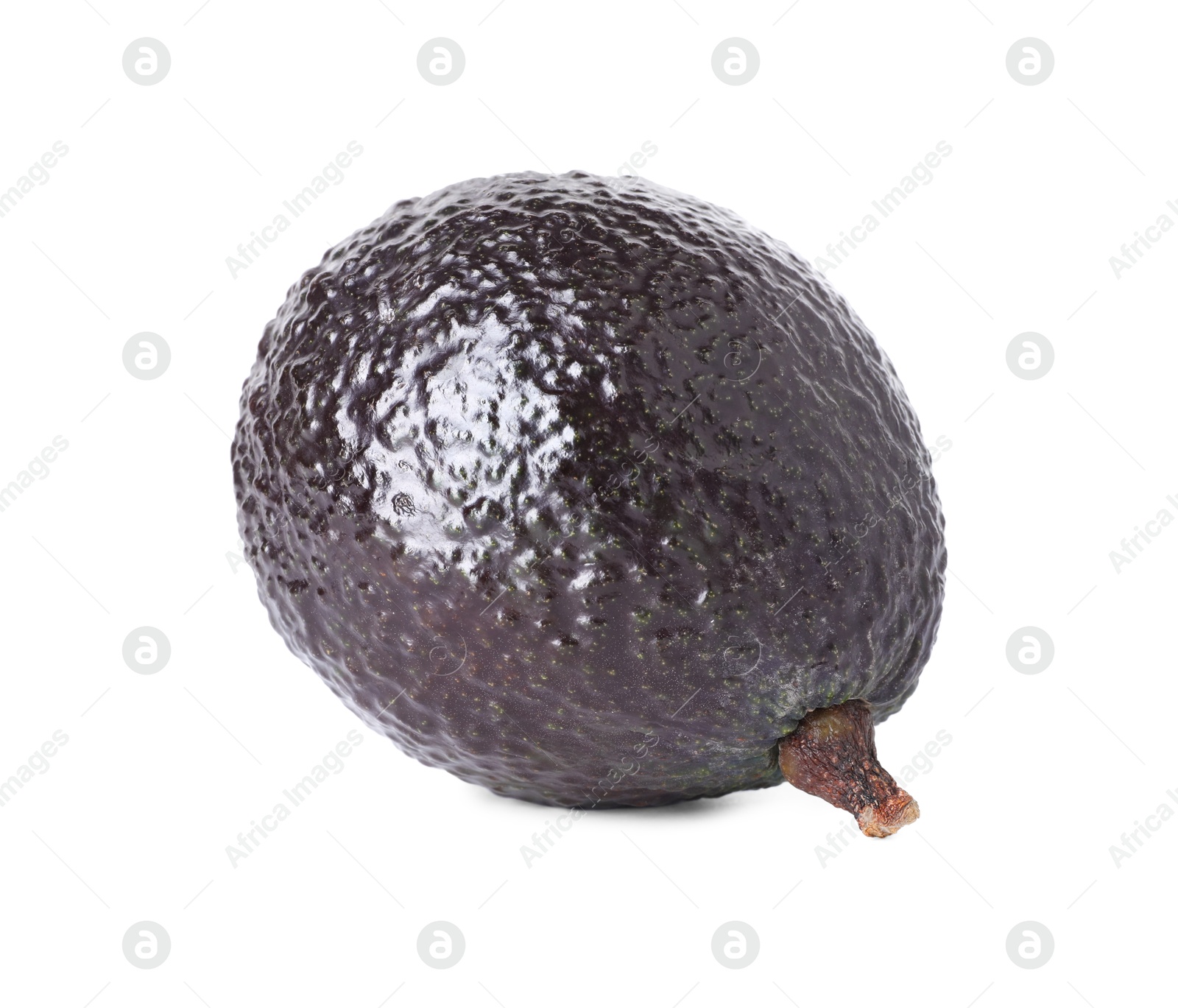 Photo of One whole ripe avocado isolated on white