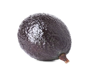 Photo of One whole ripe avocado isolated on white