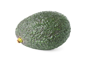 Photo of One whole ripe avocado isolated on white