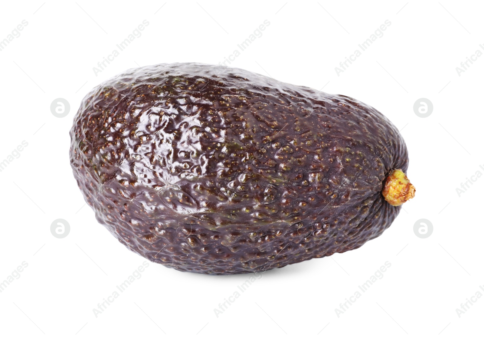 Photo of One whole ripe avocado isolated on white