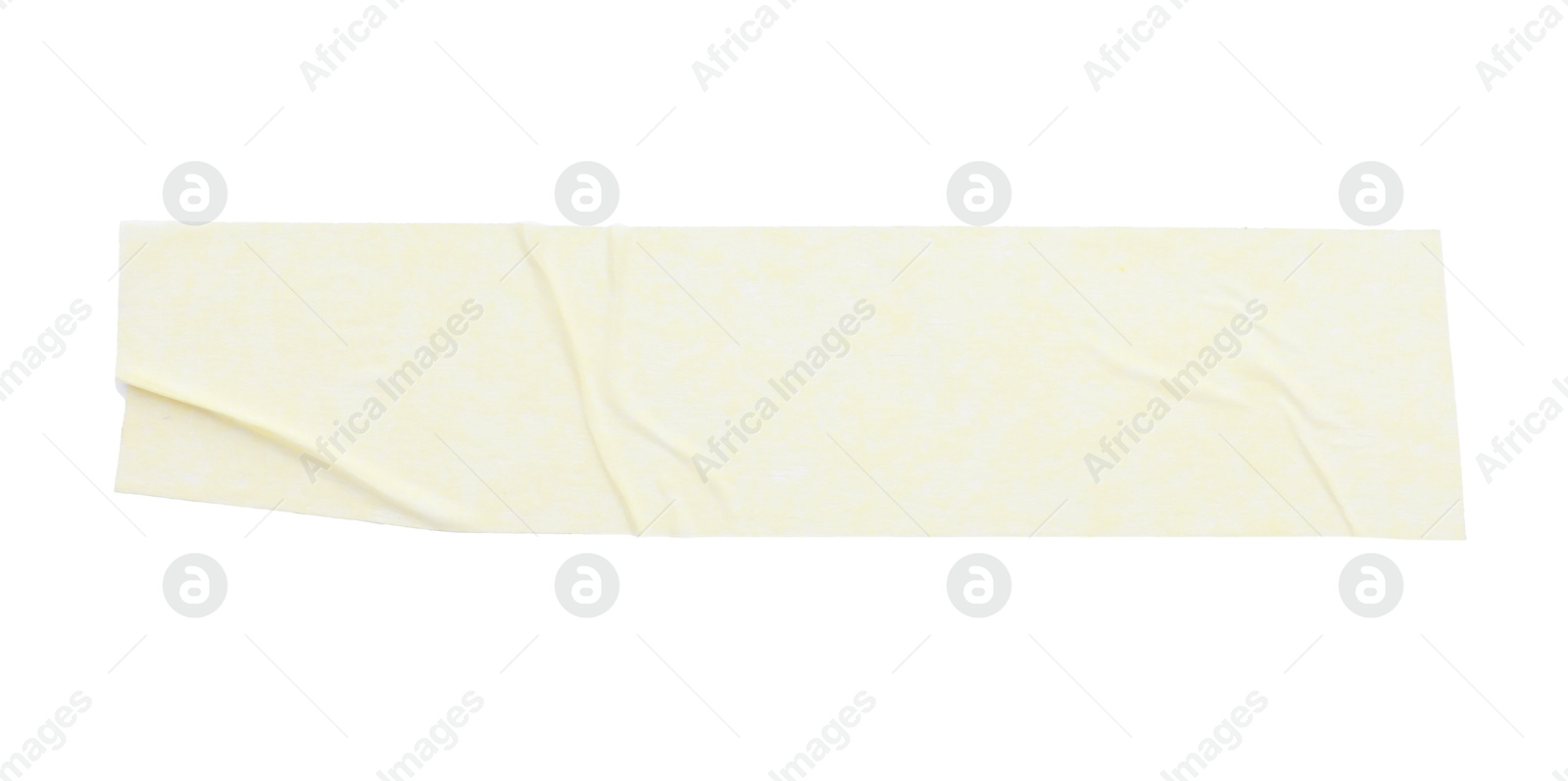 Photo of Strip of masking tape isolated on white, top view