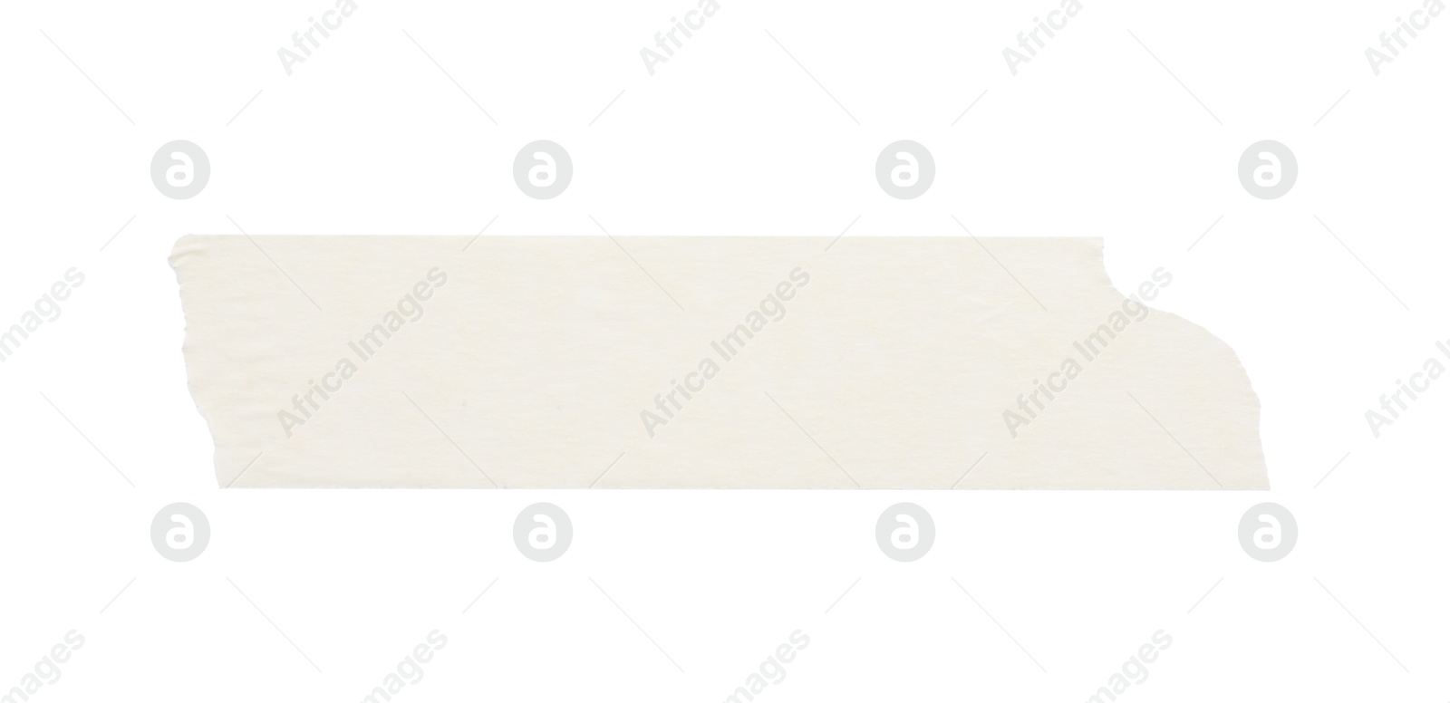 Photo of Strip of masking tape isolated on white, top view