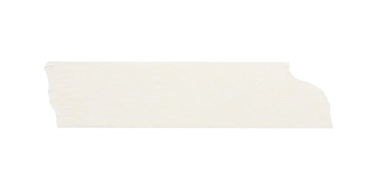 Photo of Strip of masking tape isolated on white, top view