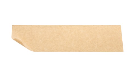 Photo of Strip of masking tape isolated on white, top view