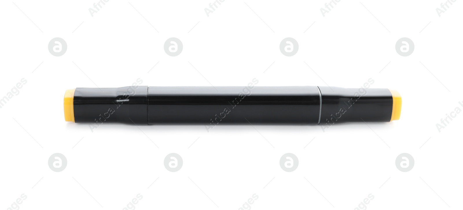 Photo of One double sided marker isolated on white