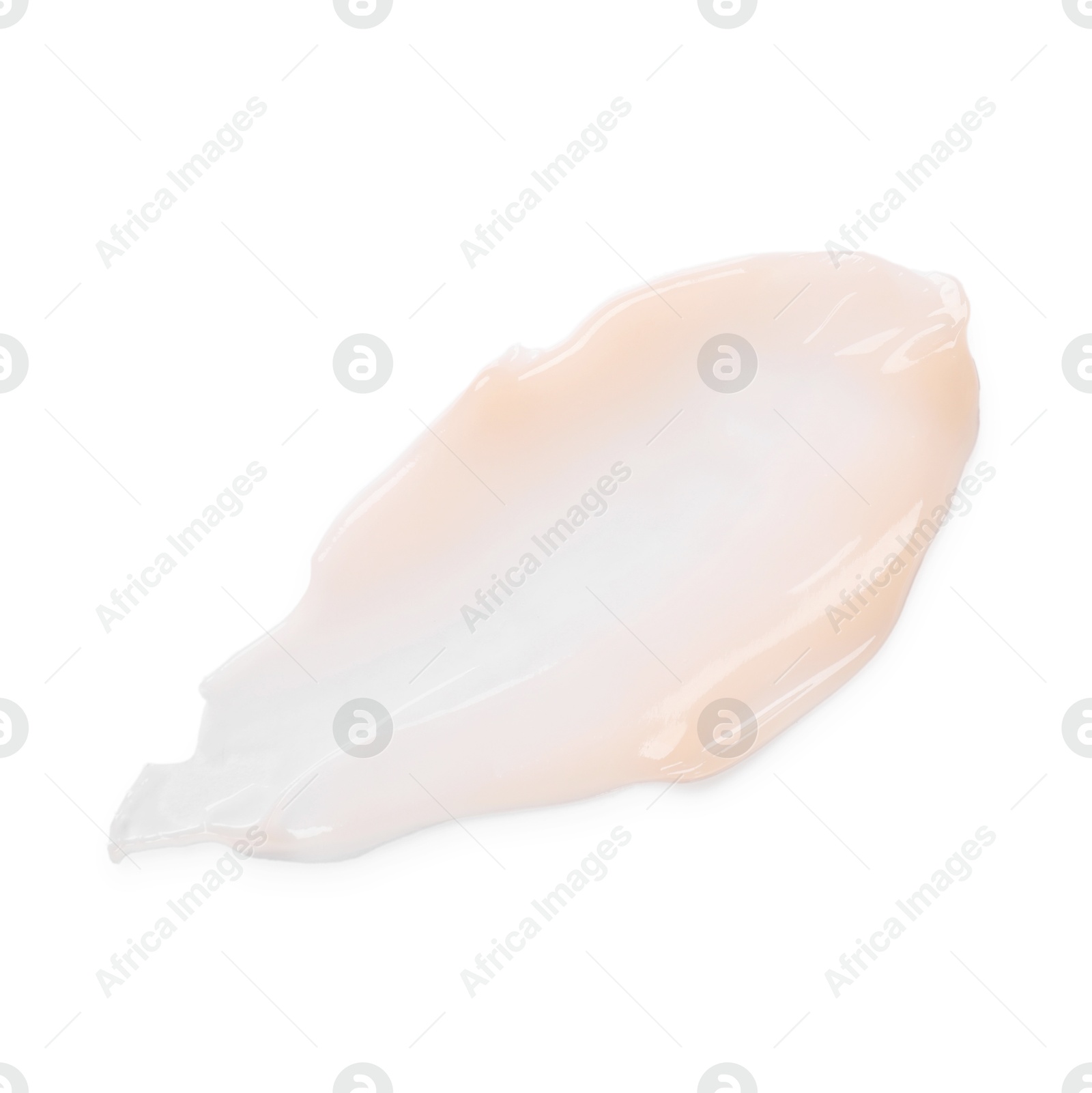 Photo of Cosmetic product on white background, top view