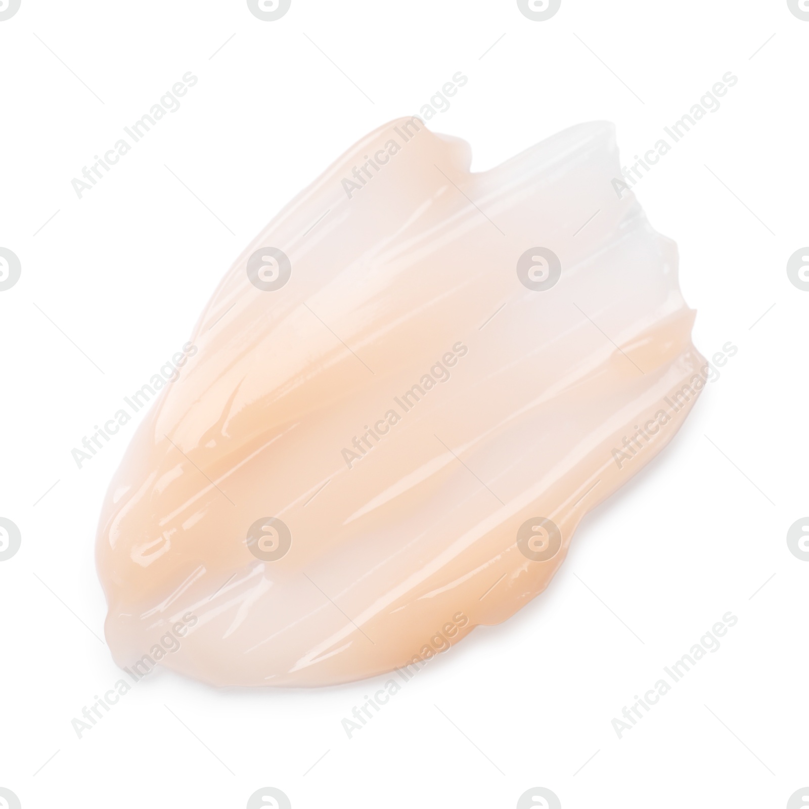 Photo of Cosmetic product on white background, top view