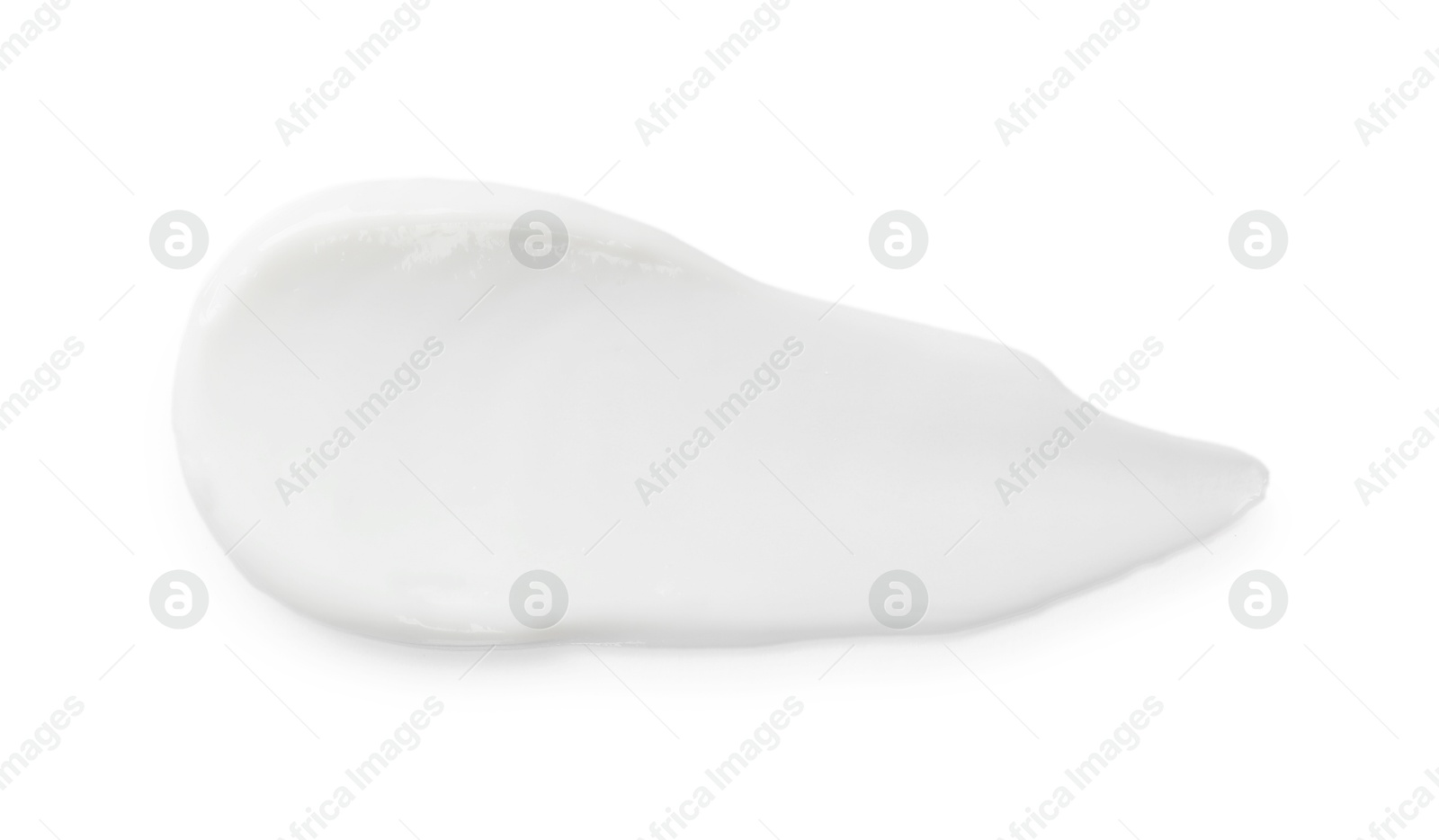 Photo of Body cream on white background, top view