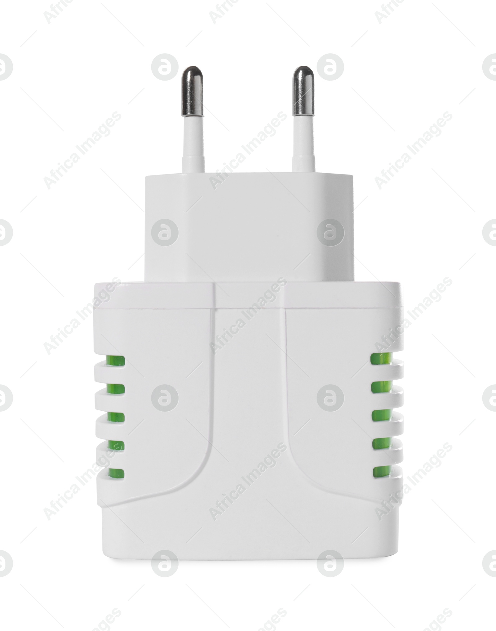 Photo of USB power adapter (charger) isolated on white