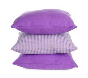 Image of Pillows in magenta color isolated on white