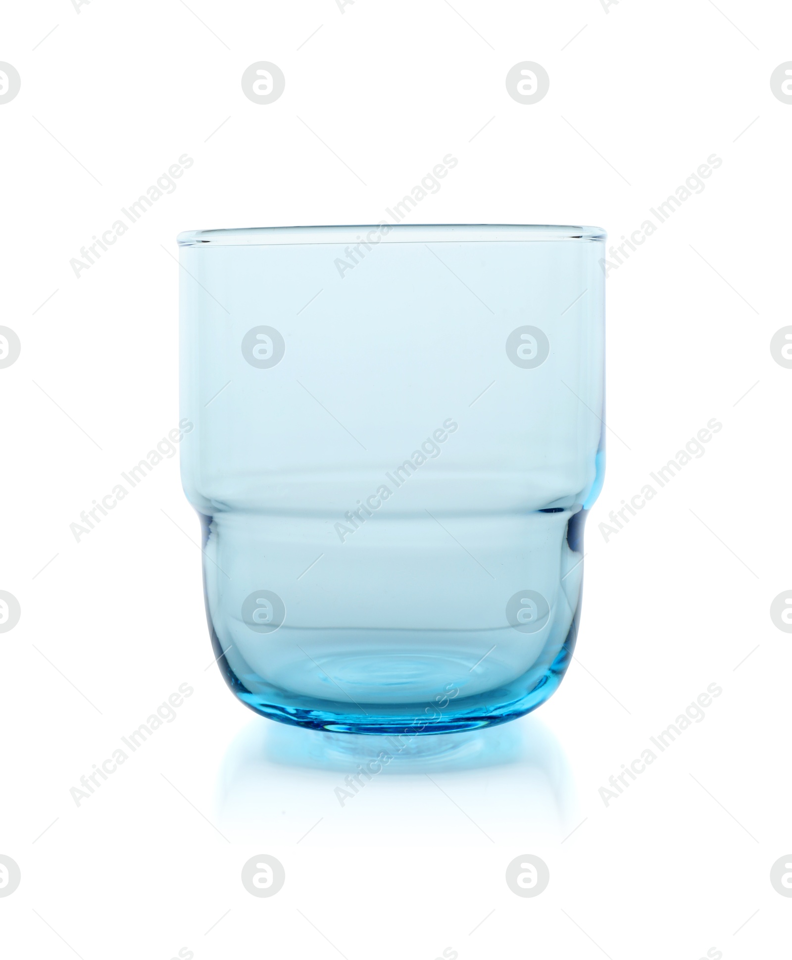 Photo of One empty clean glass isolated on white