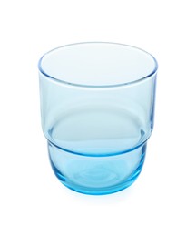 Photo of One empty clean glass isolated on white