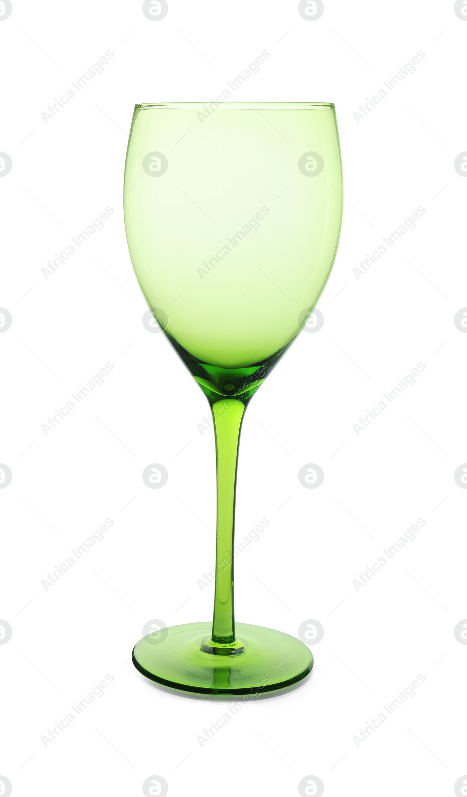 Photo of One empty clean glass isolated on white