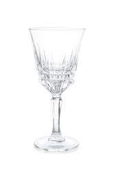 Photo of One empty clean glass isolated on white