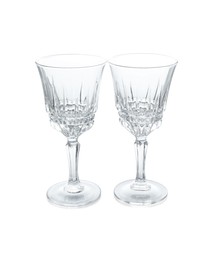 Photo of Two empty clean glasses isolated on white