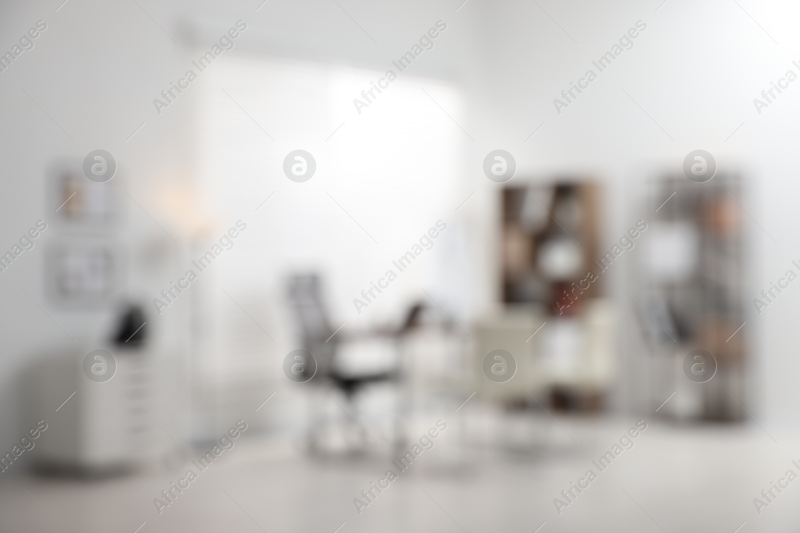 Photo of Blurred view of medical office. Healthcare service