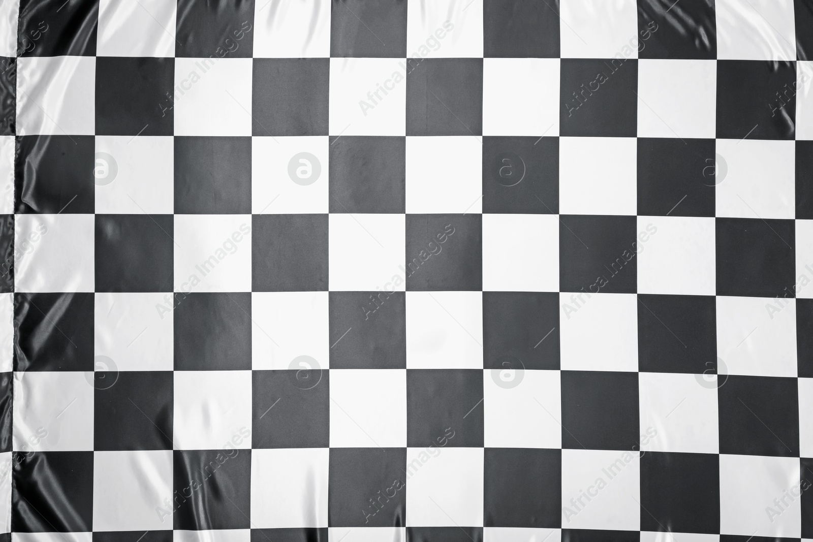 Photo of Checkered finish flag as background, top view