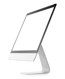 Computer monitor isolated on white. Modern technology