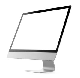 Computer monitor isolated on white. Modern technology