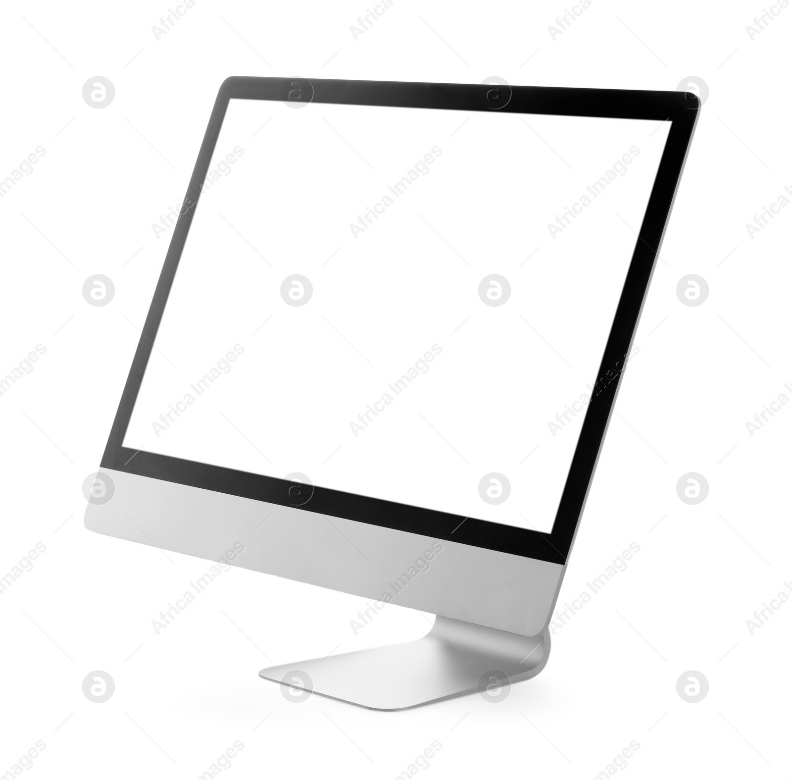 Photo of Computer monitor isolated on white. Modern technology