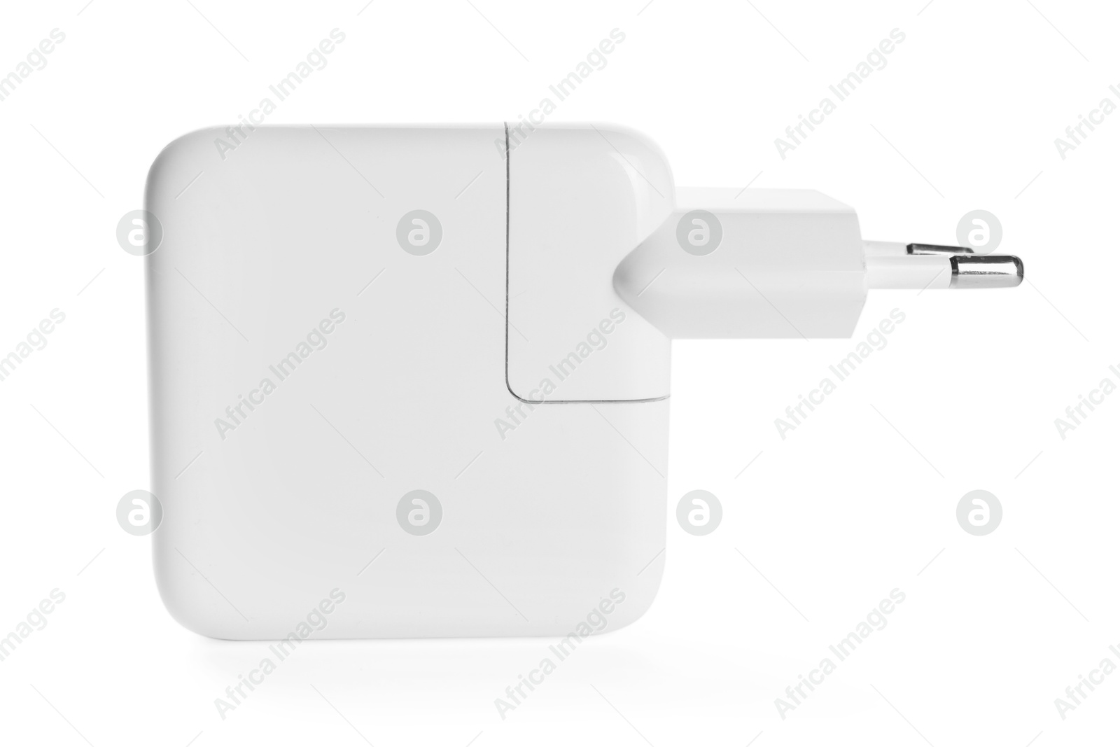 Photo of USB power adapter (charger) isolated on white