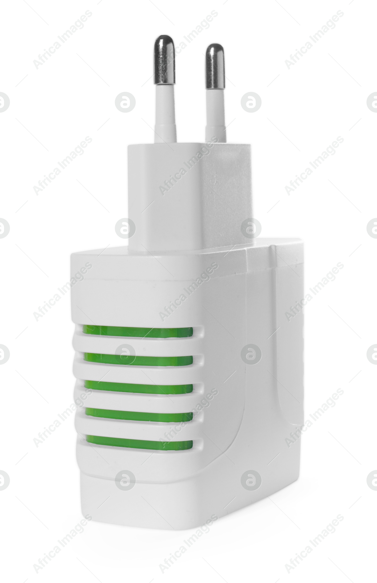 Photo of USB power adapter (charger) isolated on white