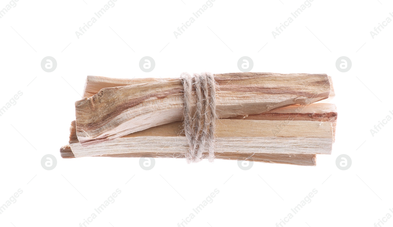 Photo of Bunch of palo santo sticks on white background