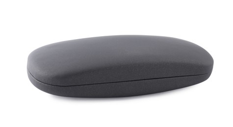 Photo of One closed glasses case isolated on white