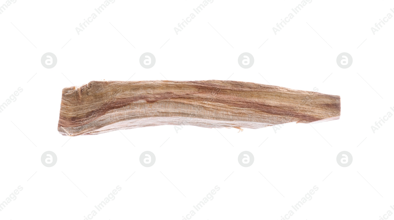 Photo of One palo santo stick on white background