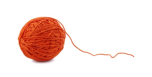 Photo of One ball of yarn isolated on white