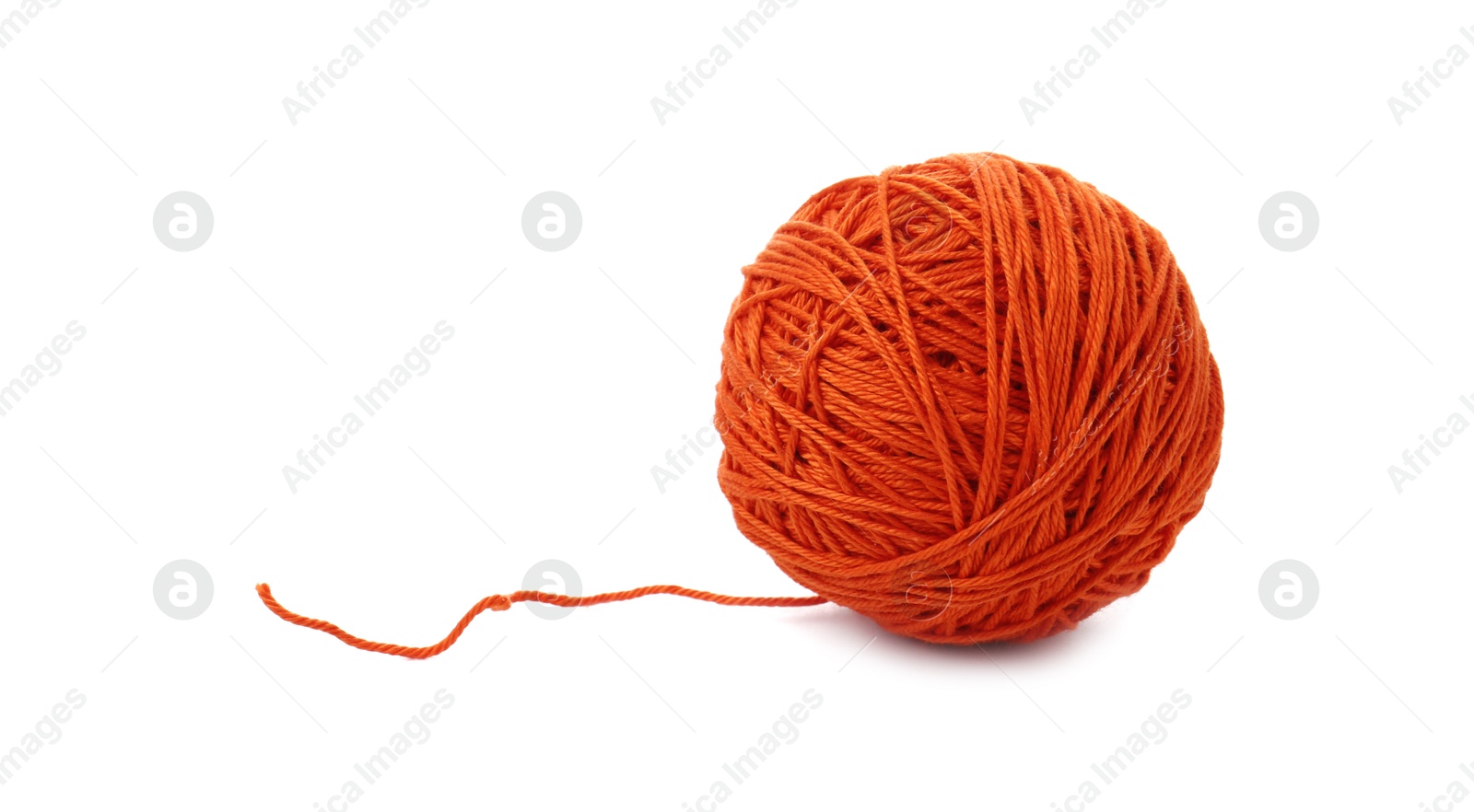 Photo of One ball of yarn isolated on white