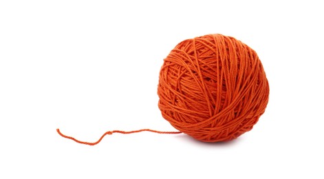 Photo of One ball of yarn isolated on white