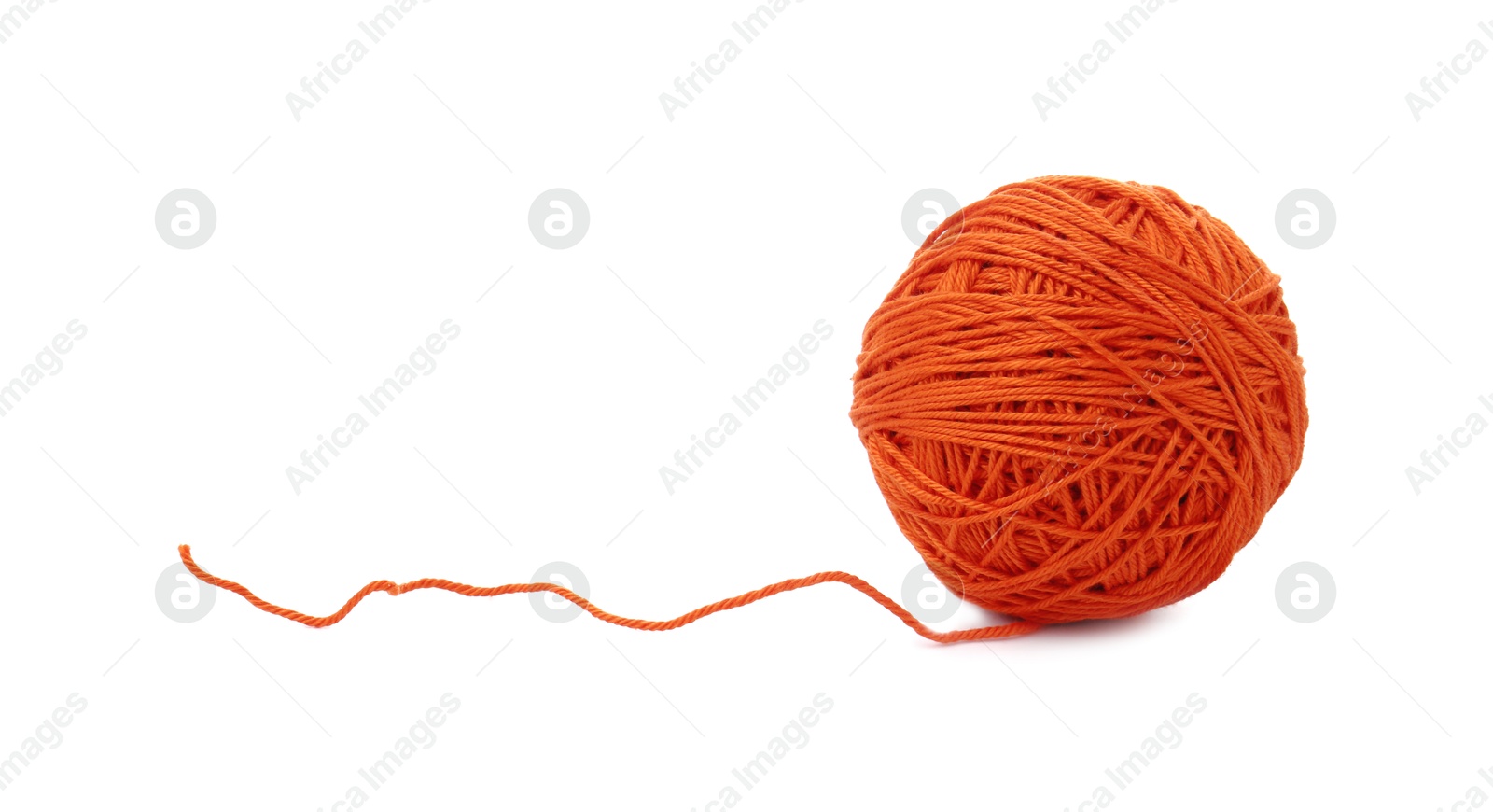 Photo of One ball of yarn isolated on white