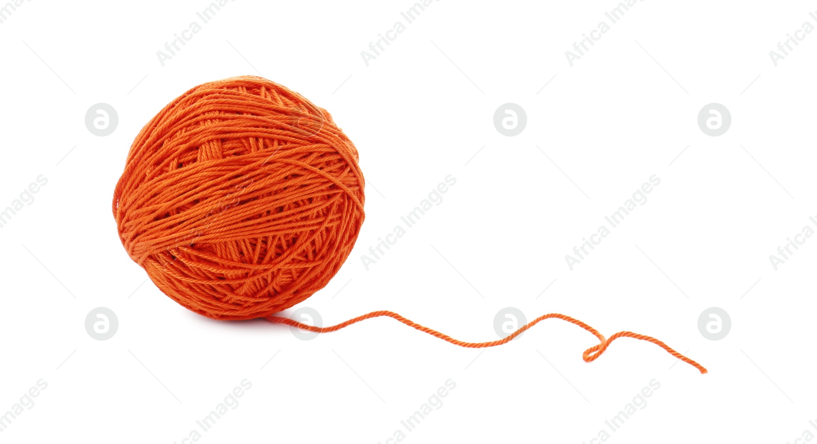 Photo of One ball of yarn isolated on white