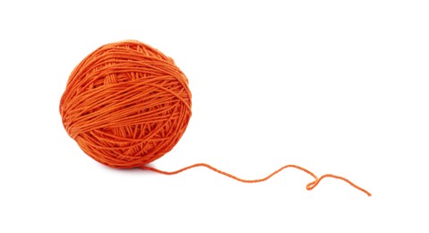 Photo of One ball of yarn isolated on white