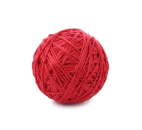 One ball of yarn isolated on white