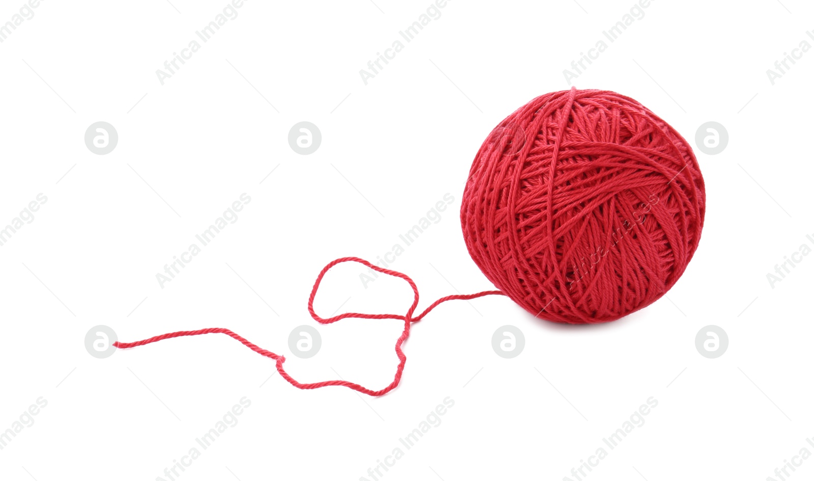 Photo of One ball of yarn isolated on white